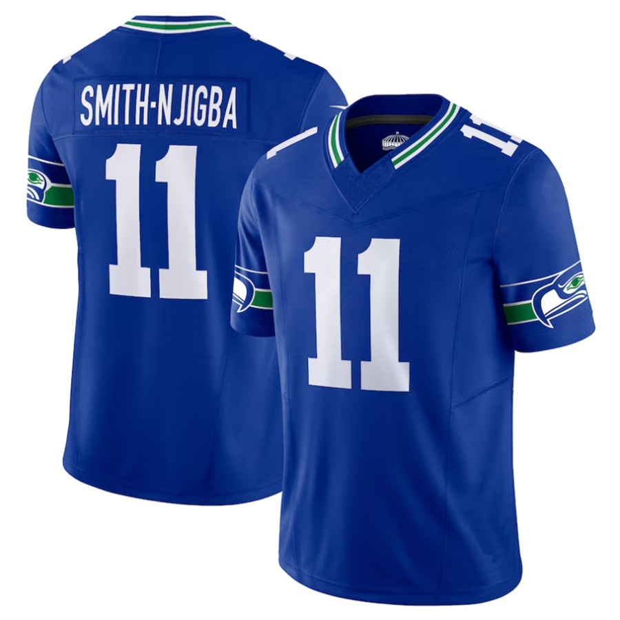 #11 Jaxon Smith-Njigba Player S.Seahawks Royal Alternate Vapor F.U.S.E. Limited Football Jerseys