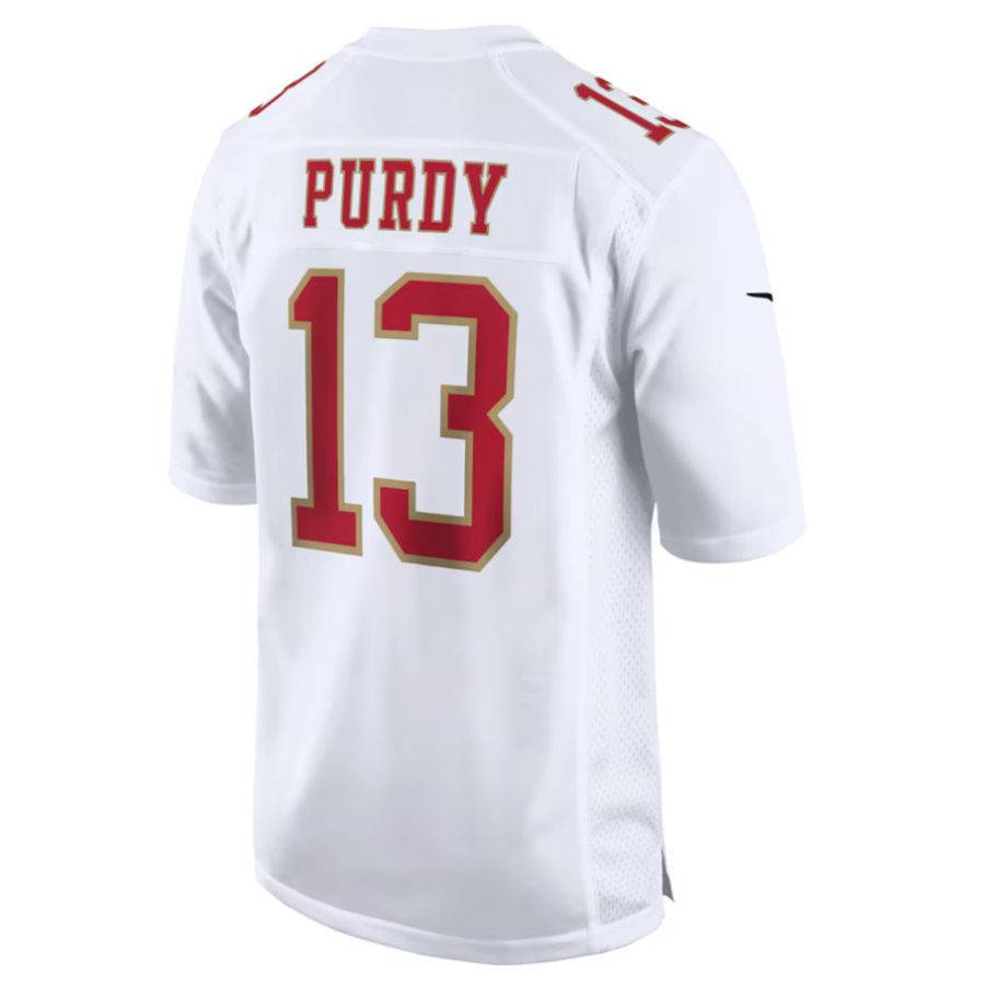 #13 Brock Purdy Player SF.49ers Tundra White Fashion Game Football Jerseys