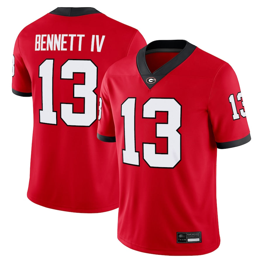 #13 Stetson Bennett Player Red Georgia Bulldogs Game College Jerseys