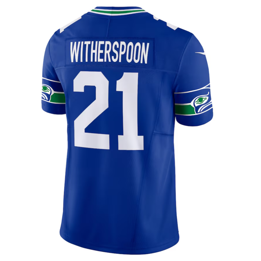 #21 Devon Witherspoon Player S.Seahawks Royal Alternate Vapor F.U.S.E. Limited Fotoball Jerseys