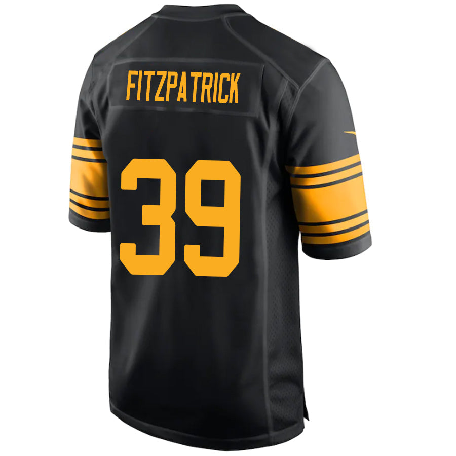 #39 Minkah Fitzpatrick Player P.Steelers Black Vapor Limited Football Jerseys