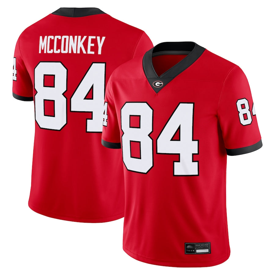 #84 Ladd McConkey Player Red Georgia Bulldogs Home Game College Jerseys