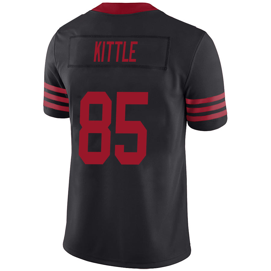 #85 George Kittler Player SF.49ers Black Game Stitched Football Jerseys