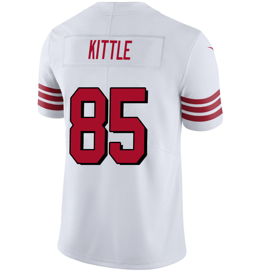 #85 George Kittler Player SF.49ers White Alternate Vapor Elite Football Jerseys
