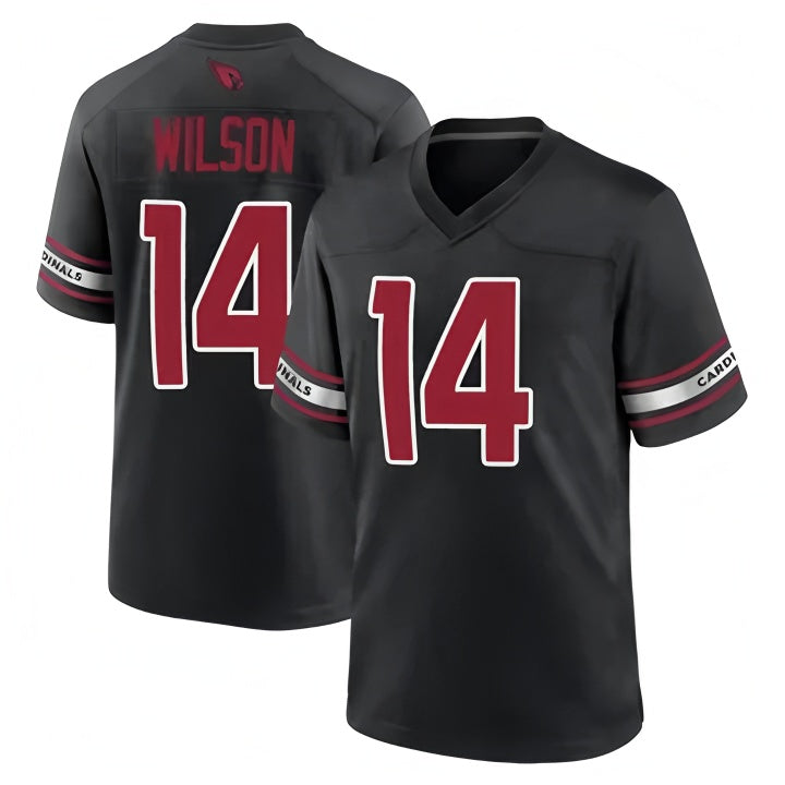 A.Cardinals #14 Michael Wilson Player Black Home Game Football Jerseys