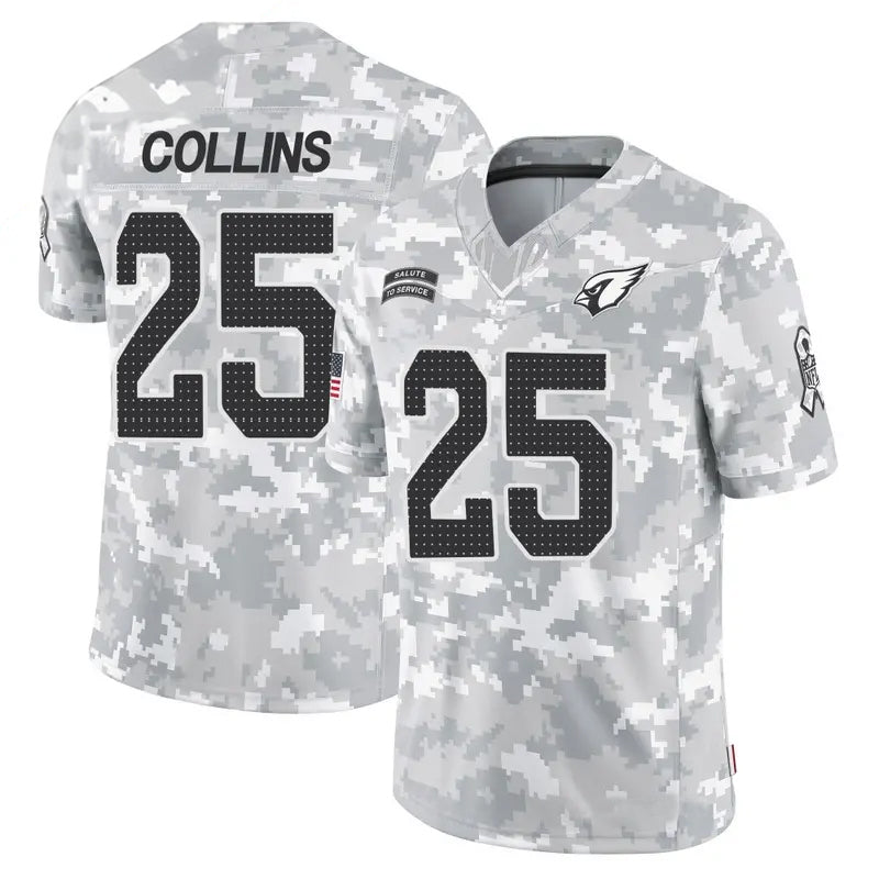 A.Cardinals #25 Zaven Collins Player Camo Salute to Service Limited Stitched Football Jerseys
