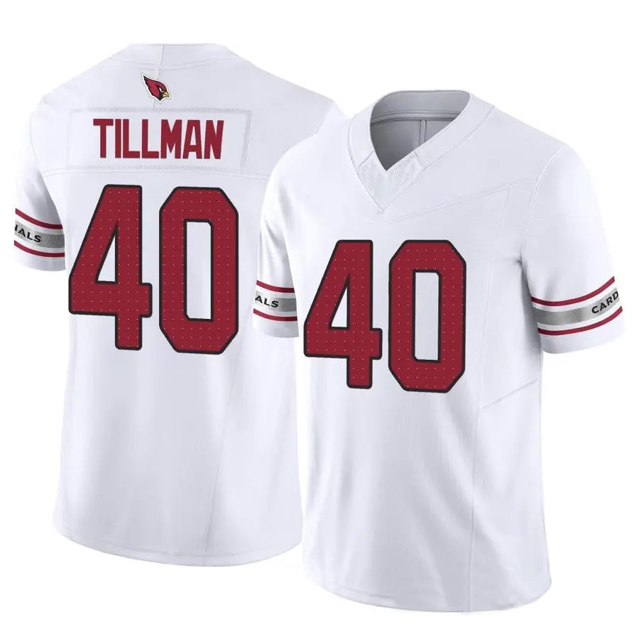 A.Cardinals #40 Pat Tillman Player White Game Road Football Jerseys