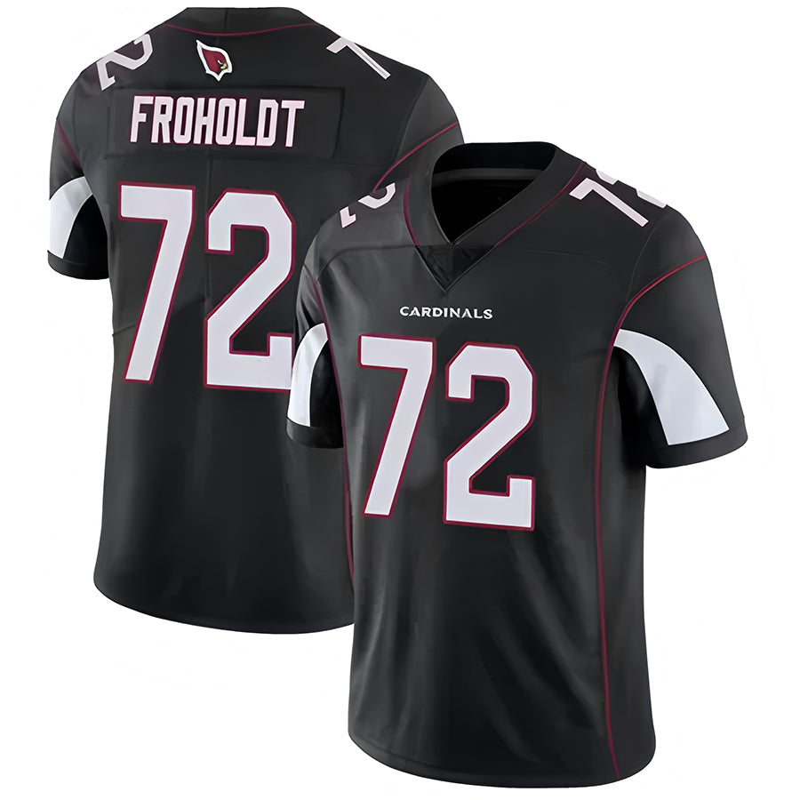 A.Cardinals #72 Hjalte Froholdt Player Black Vapor Untouchable Elite Football Jerseys