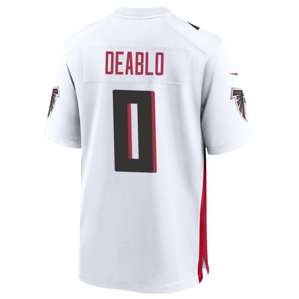 A.Falcons #0 Divine Deablo Player White Home Game Football Jerseys
