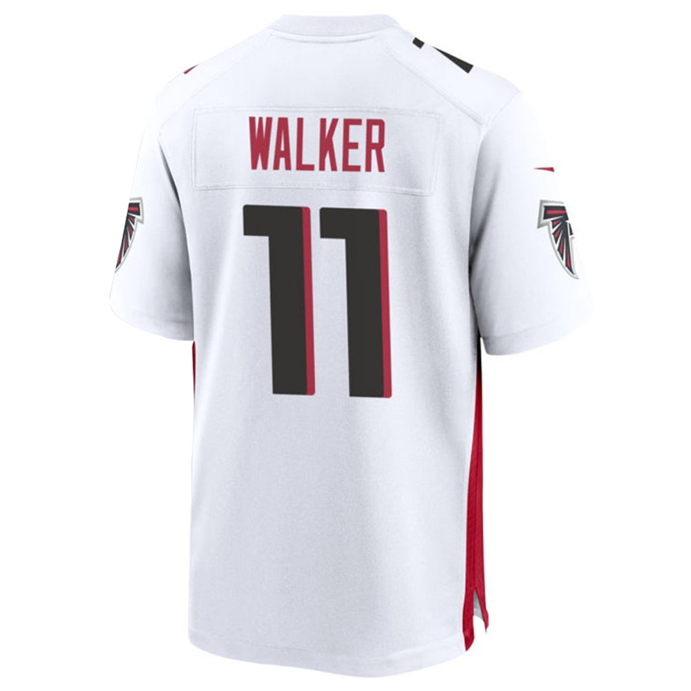 A.Falcons #11 Jalon Walker Player White Home Game Football Jerseys