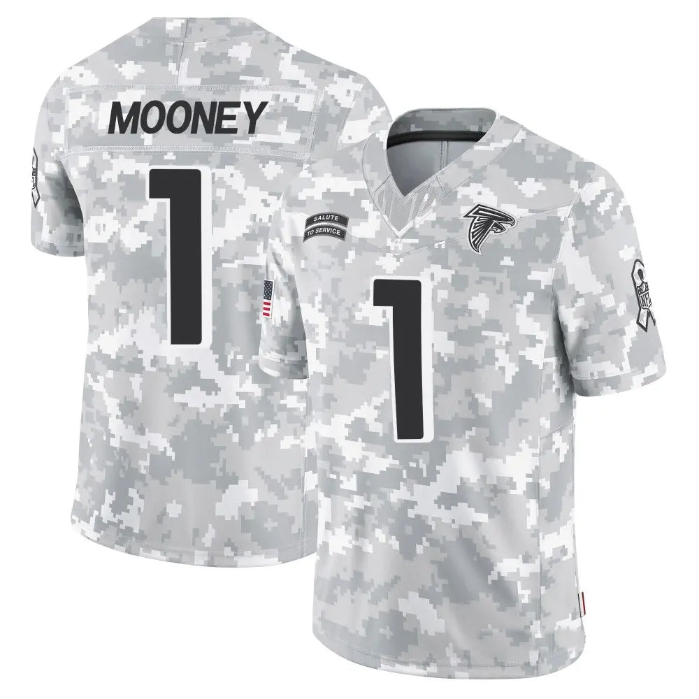A.Falcons #1 Darnell Mooney Player Arctic Camo Salute to Service Limited Football Jerseys