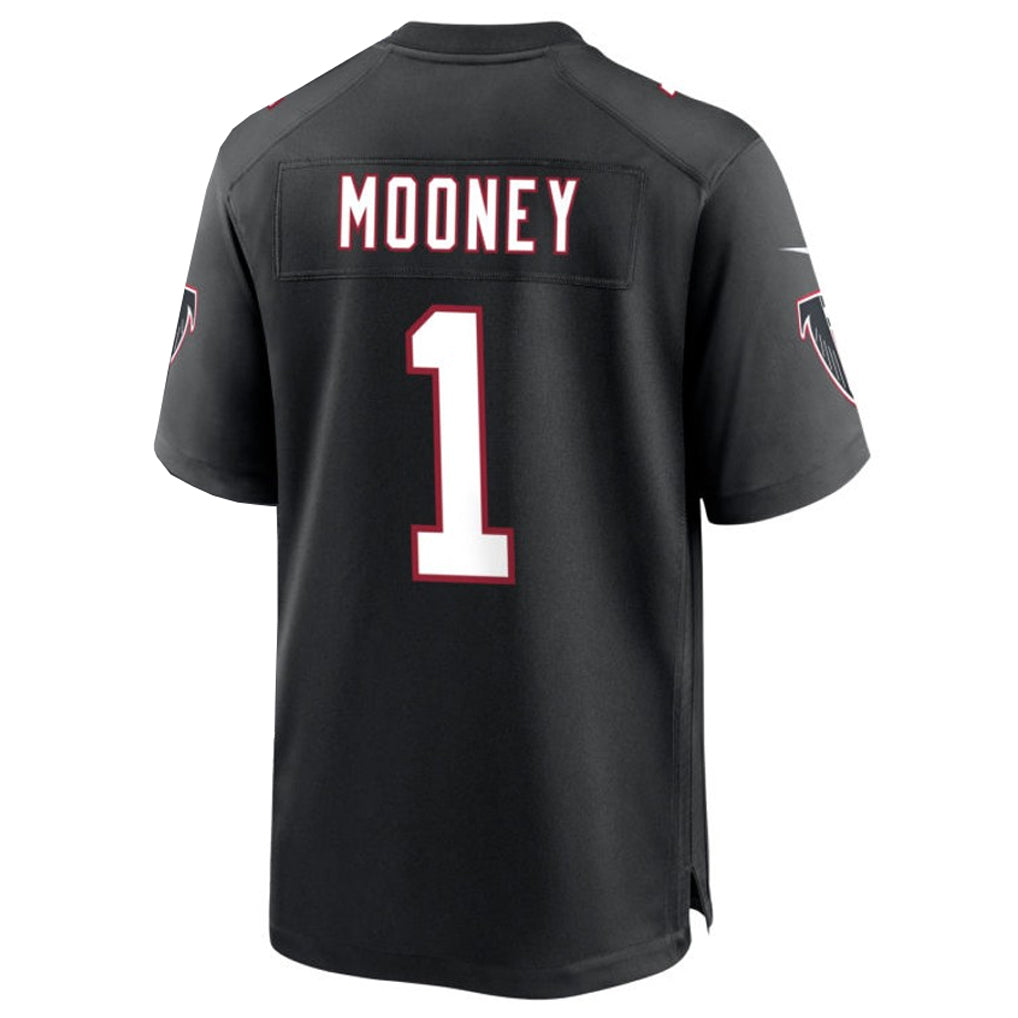 A.Falcons #1 Darnell Mooney Player Black Throwback Game Football Jerseys
