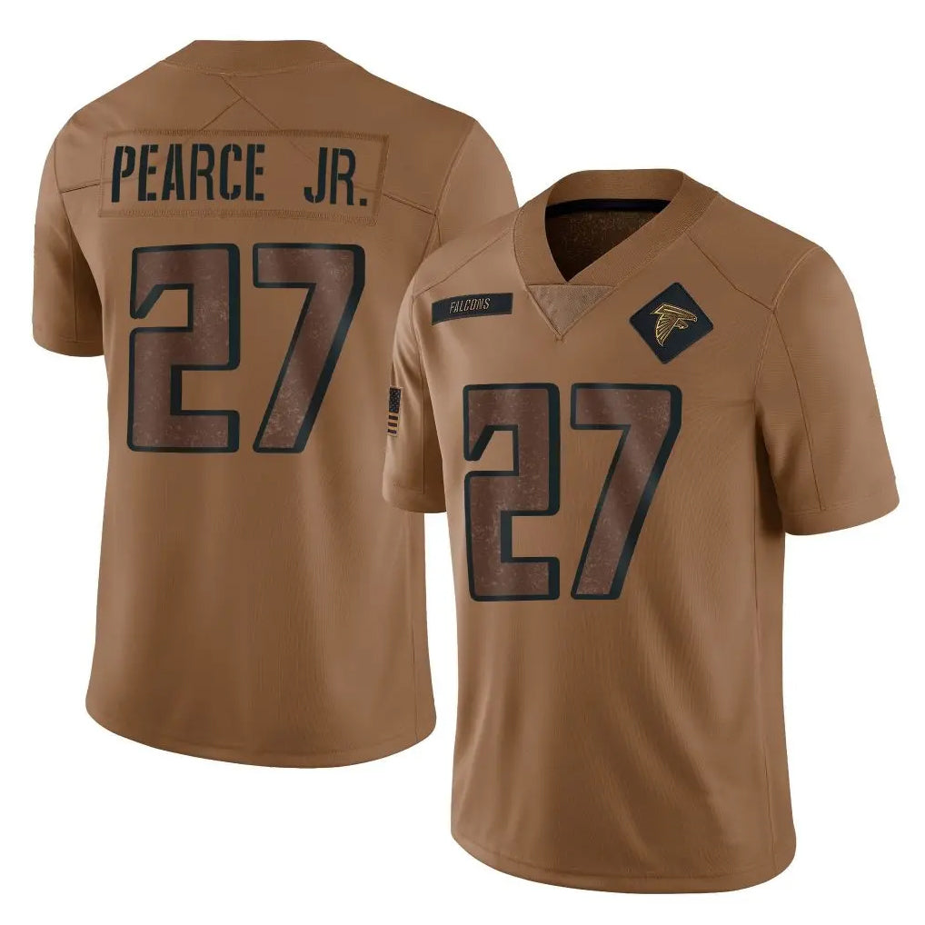 A.Falcons #27 James Pearce Jr. Player Brown Salute To Service Limited Football Jerseys