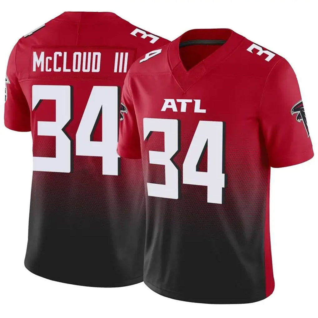 A.Falcons #34 Ray-Ray McCloud III Player Red Vapor F.U.S.E. Limited Football Jerseys