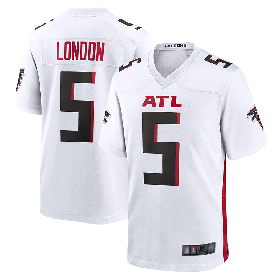 A.Falcons #5 Drake London Player White Game Football Jerseys