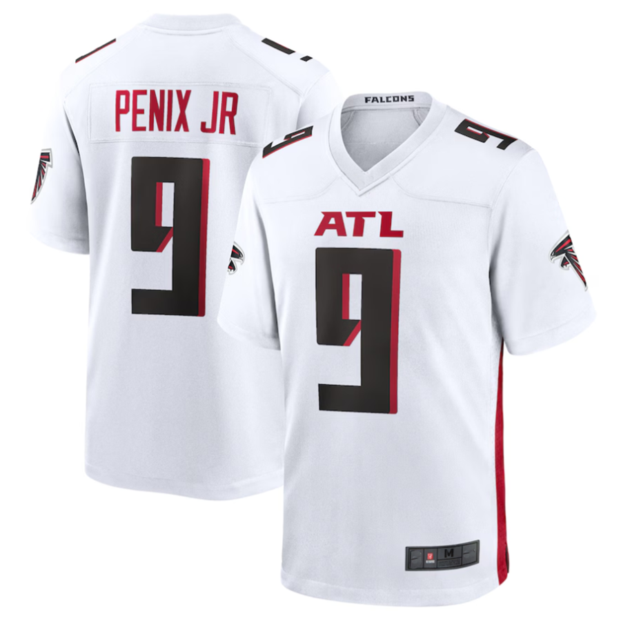 A.Falcons #9 Michael Penix Jr. Player White Game Football Jerseys