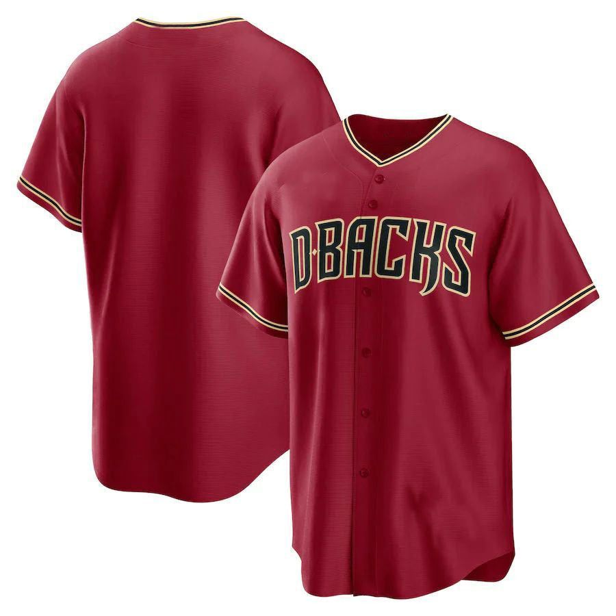 A.Diamondbacks Blank Player Replica Red Stitches Baseball Jerseys