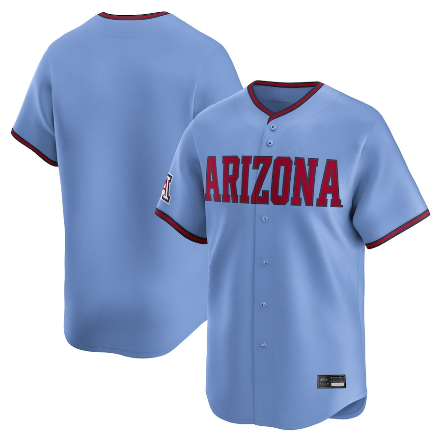 Arizona Wildcats Blank Player Light Blue Limited Home Wordmark College Jerseys