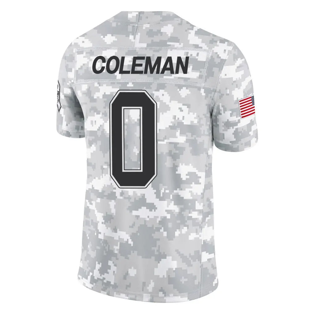 B.Bills #0 Keon Coleman Player Limited Arctic Camo Salute to Service Football Jerseys