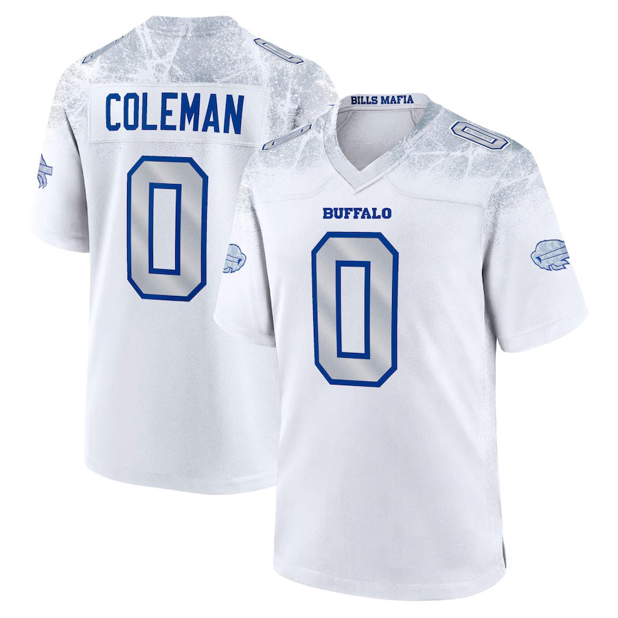 B.Bills #0 Keon Coleman Player White Rivalries Collection Game Football Jerseys