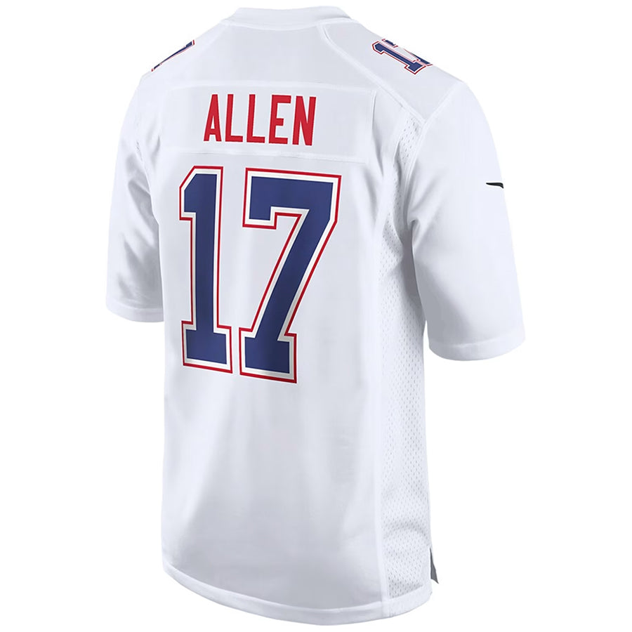 B.Bills #17 Josh Allen Player White Tundra Fashion Game Football Jerseys