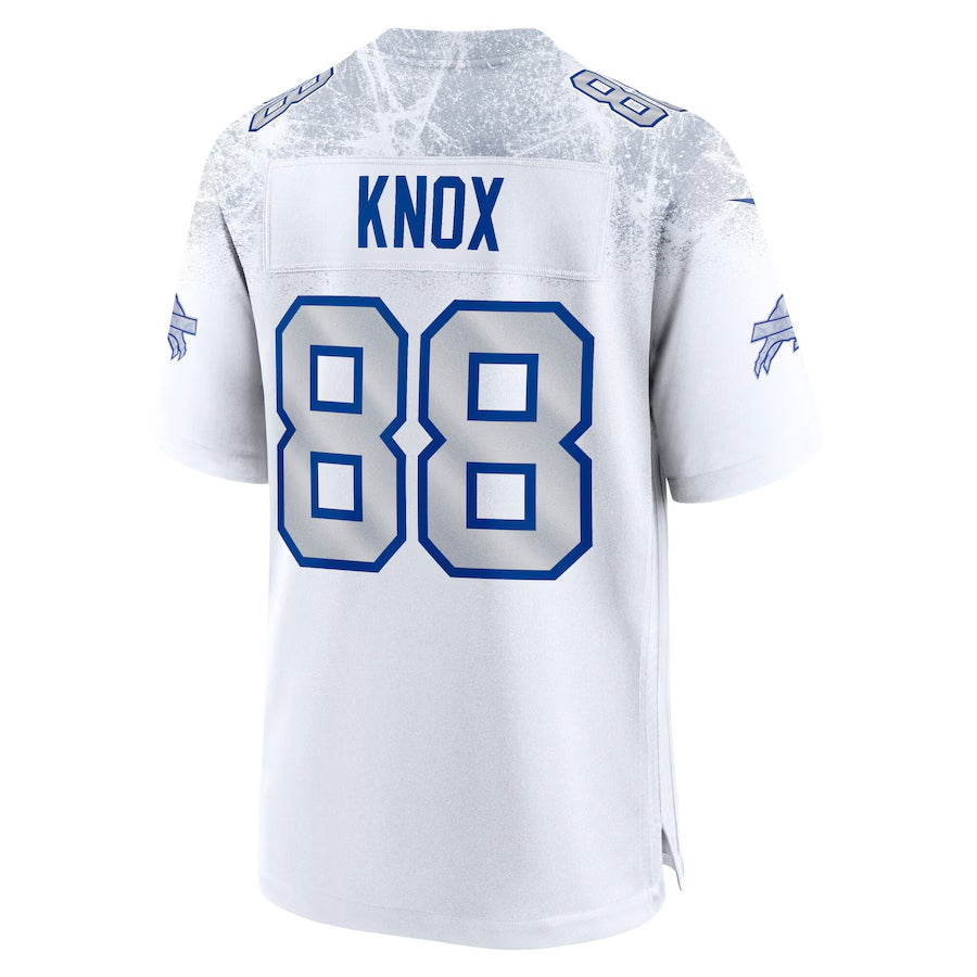 B.Bills #88 Dawson Knox Player White Rivalries Collection Game Football Jerseys
