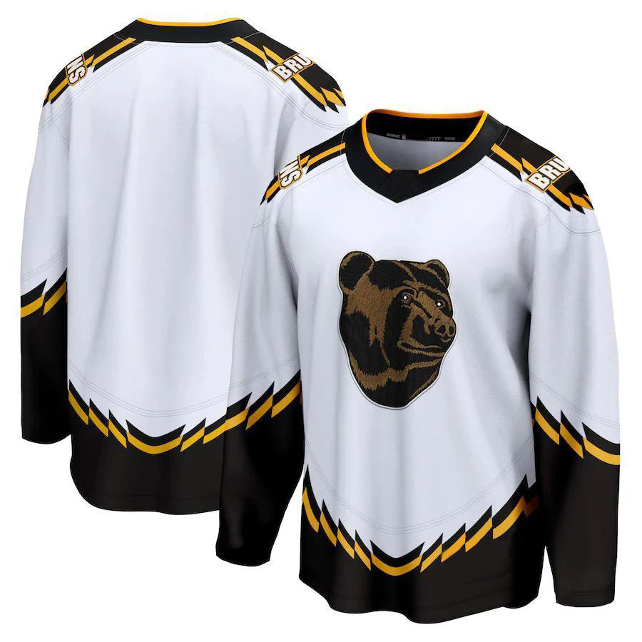 B.Bruins Fanatics Special Edition 2.0 Breakaway Blank Player White Stitched Hockey Jerseys