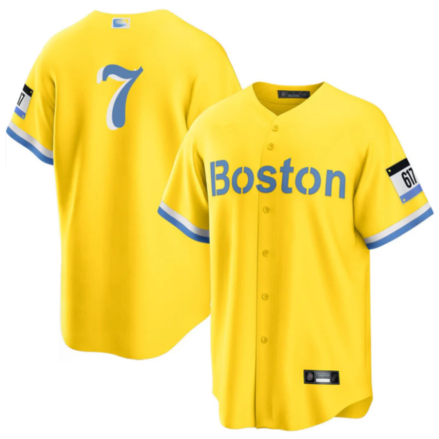 B.Red Sox #7 Masataka Yoshida Player City Connect Replica Baseball Jerseys