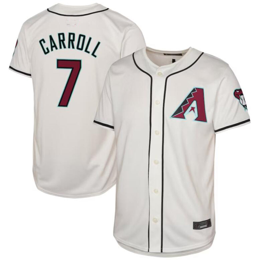 #7 Corbin Carroll A.Diamondbacks White Home Limited Baseball Jerseys