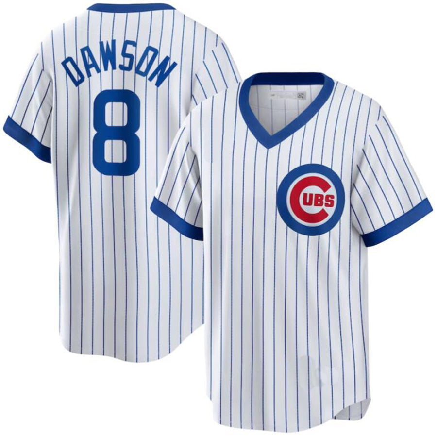 #8 Andre Dawson Player C.Cubs White Home Limited Game Baseball Jerseys