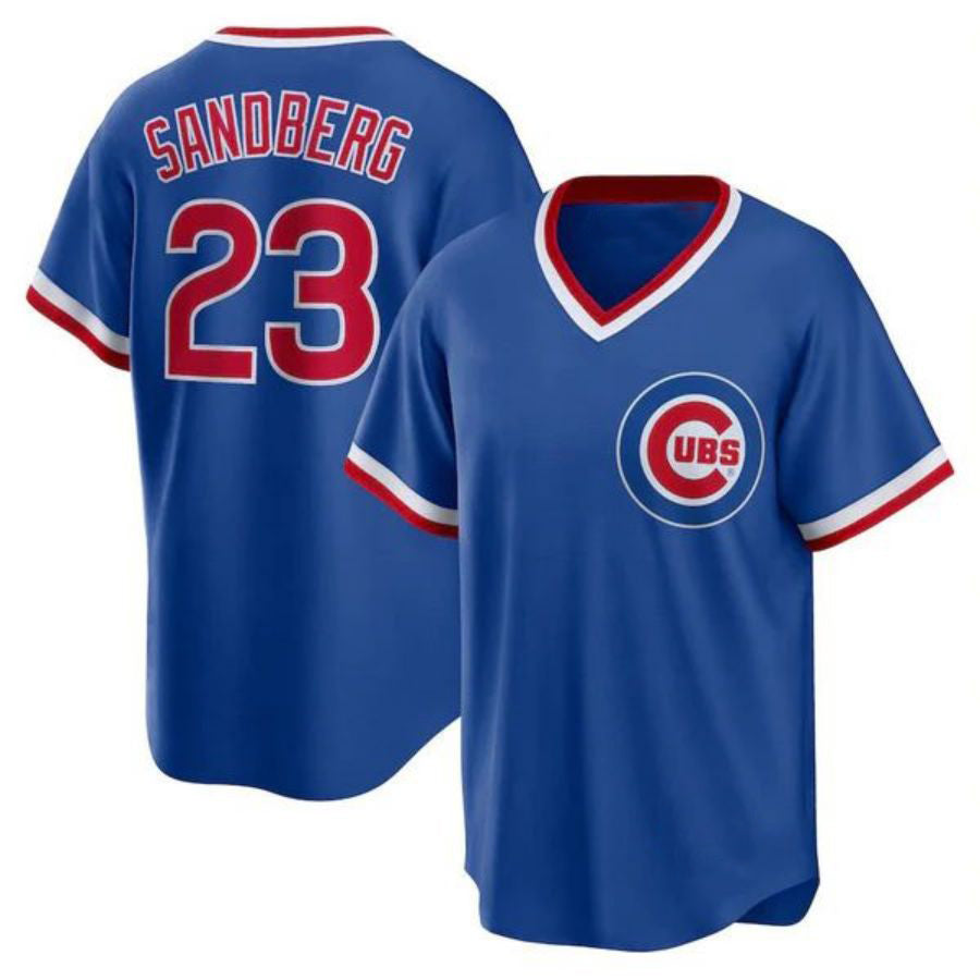 #23 Ryne Sandberg Player C.Cubs Royal Cooperstown Collection Baseball Jerseys