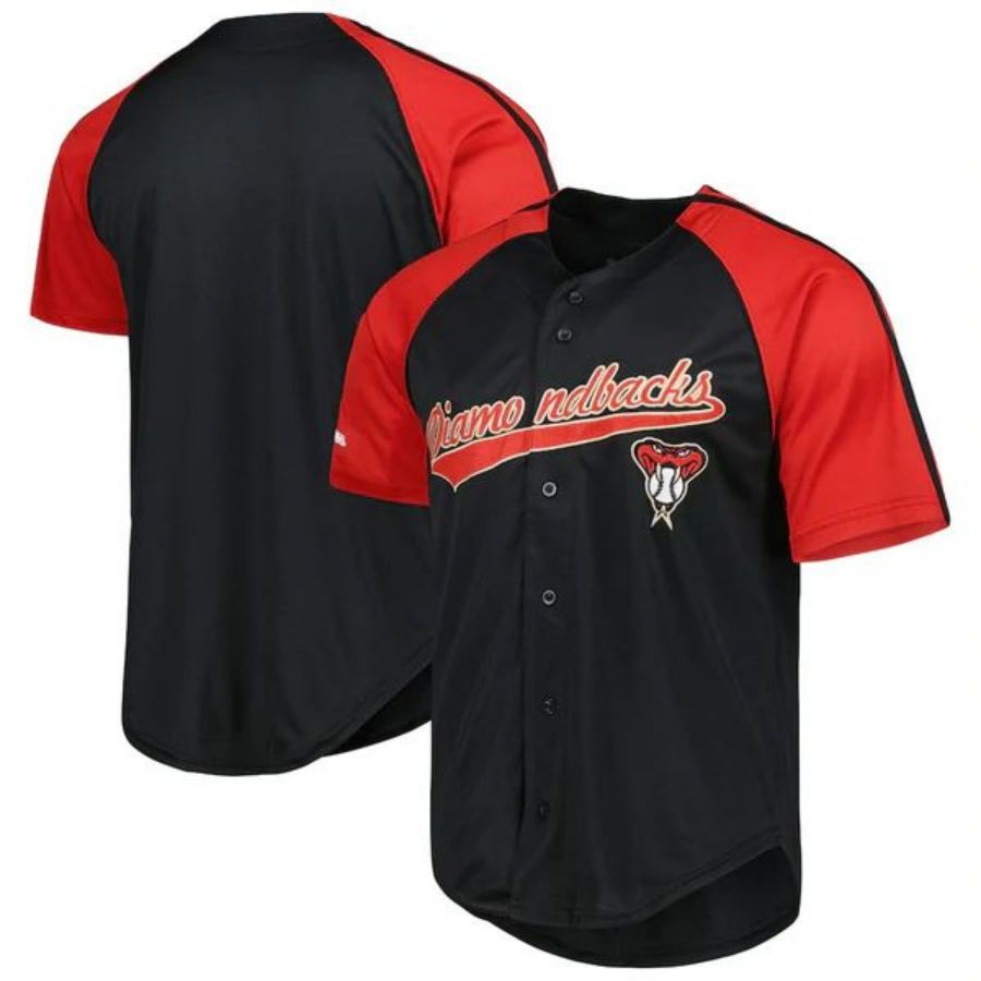 A.Diamondbacks Blank Player Red-Black Replica Stitches Baseball Jerseys