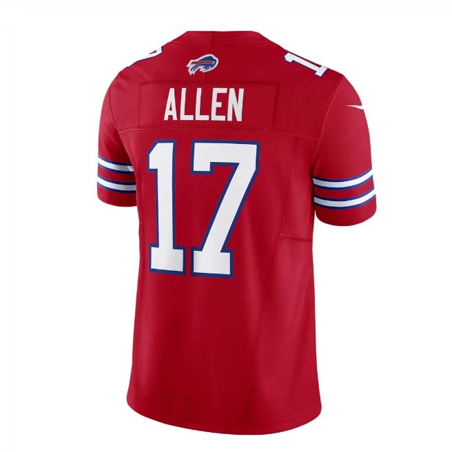 B.Bills #17 Josh Allen Red Vapor F.U.S.E. Limited Player Jersey ��C Home American Football Jerseys