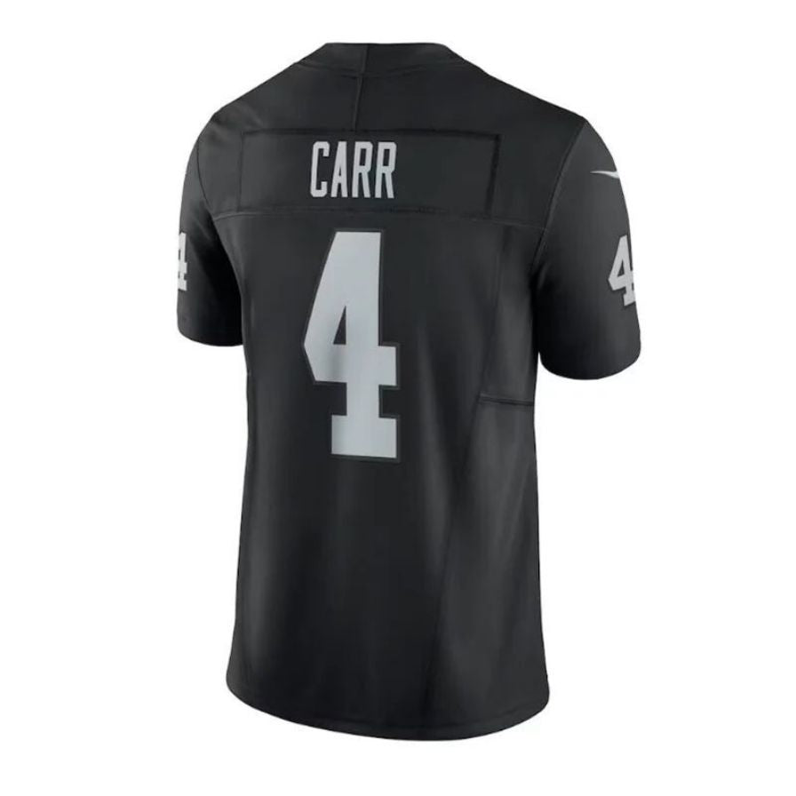 #4 Derek Carr Player LV.Raiders Black Vapor F.U.S.E. Limited Football Jerseys