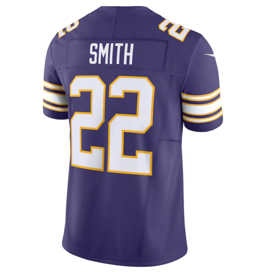 #22 Harrison Smith Player MN.Vikings Player Purple Classic Vapor F.U.S.E. Limited Football Jerseys