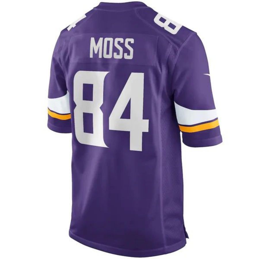 #84 Randy Moss Player MN.Vikings White Game Football Jerseys