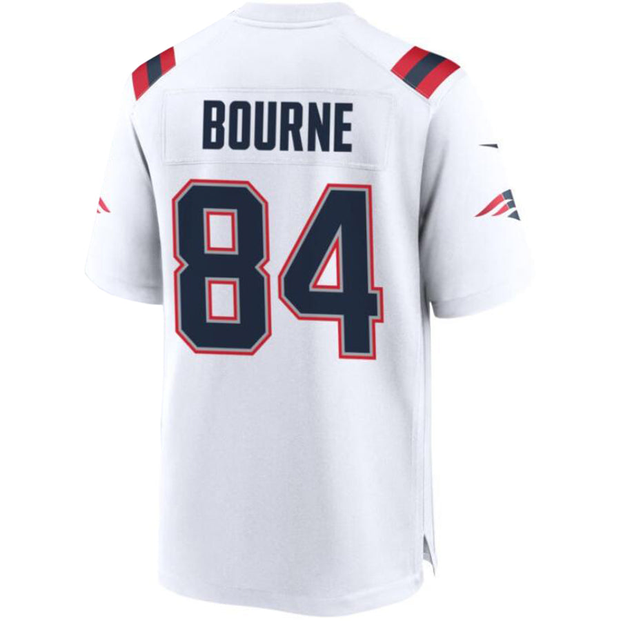 #84 Kendrick Bourne Player NE.Patriots White Game Football Jerseys