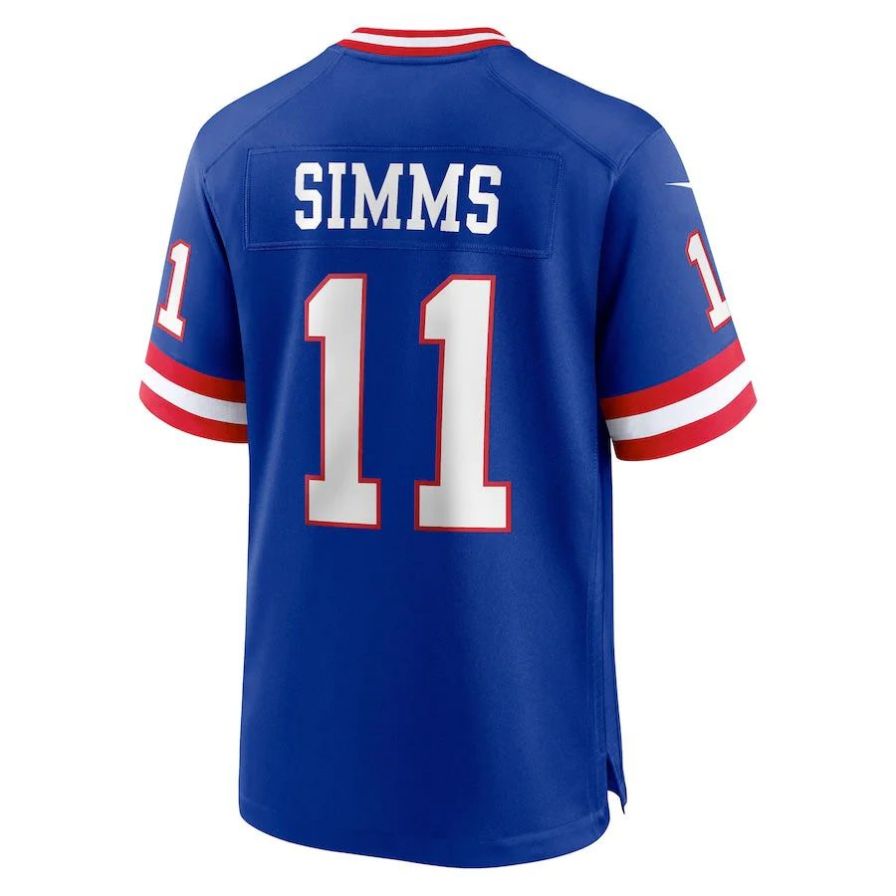 #11 Phil Simms Player NY.Giants Royal Classic Game Football Jerseys