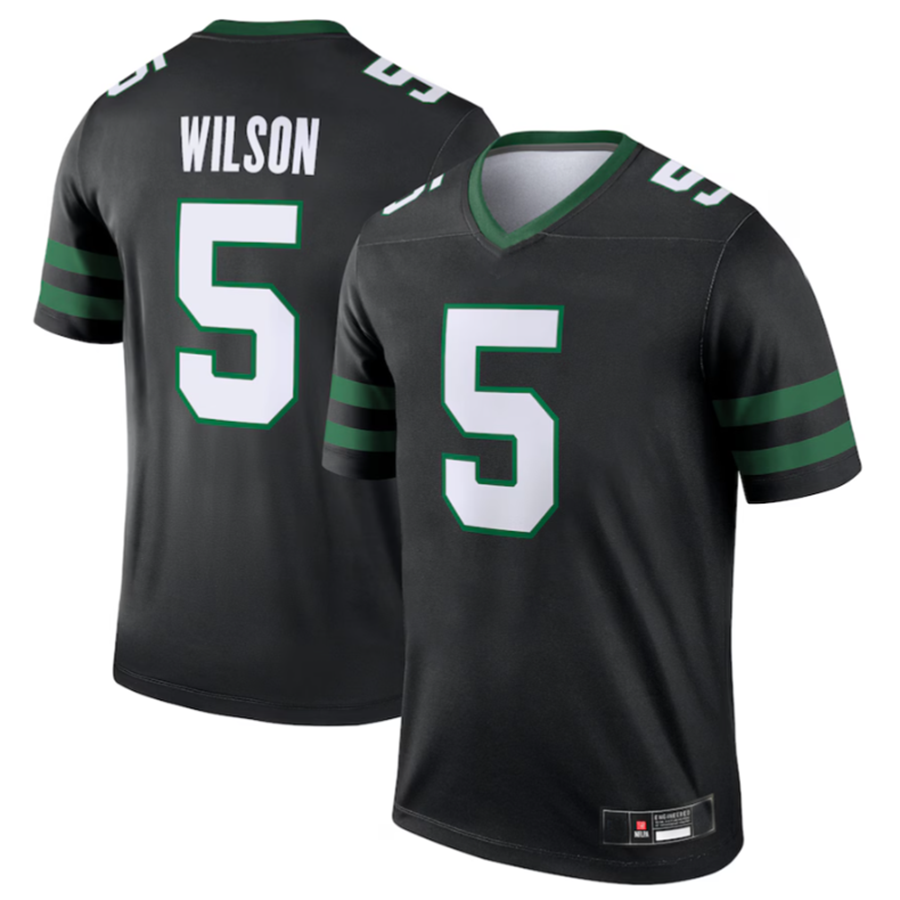 #5 Garrett Wilson Player NY.Jets Black Alternate Legend Football Jerseys