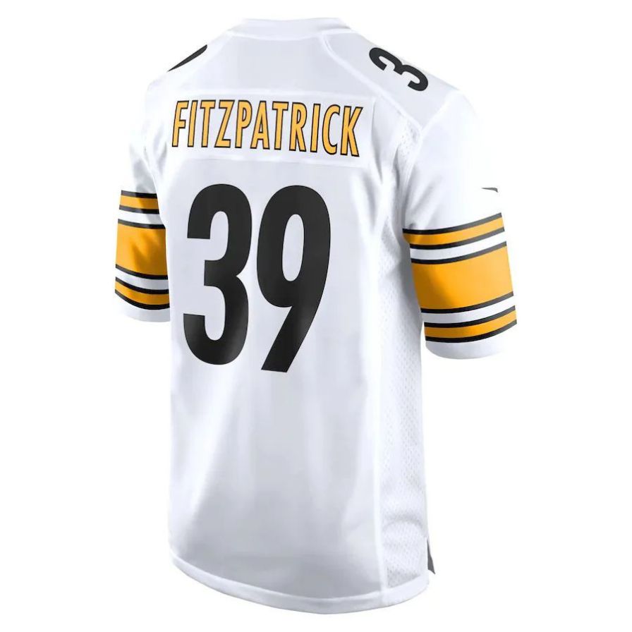 #39 Minkah Fitzpatrick Playre P.Steelers White Game Stitched Football Jerseys
