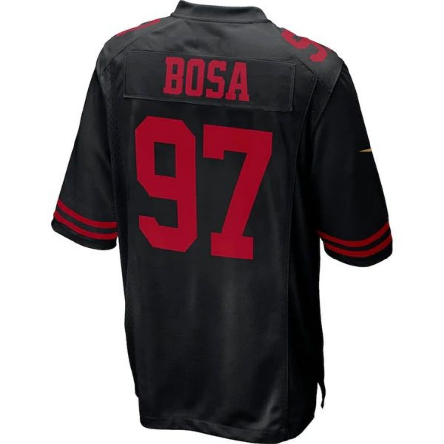 #97 Nick Bosa Player SF.49ers Black Fashion Game Football Jerseys