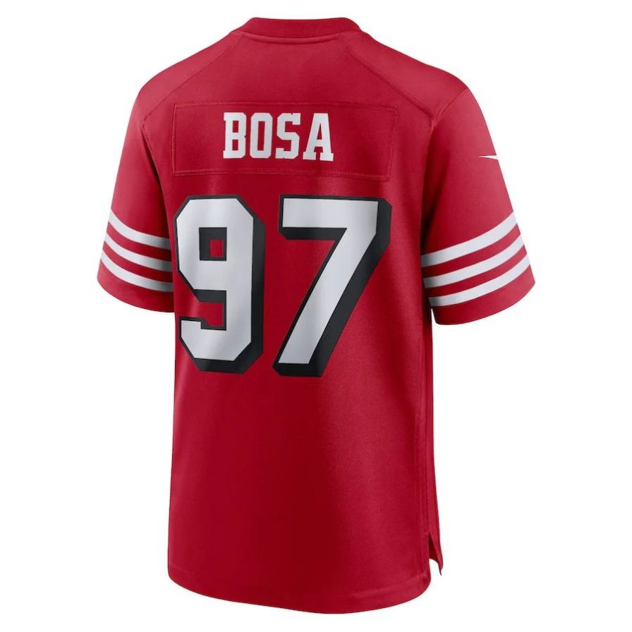 #97 Nick Bosa Player SF.49ers Scarlet Game Football Jerseys