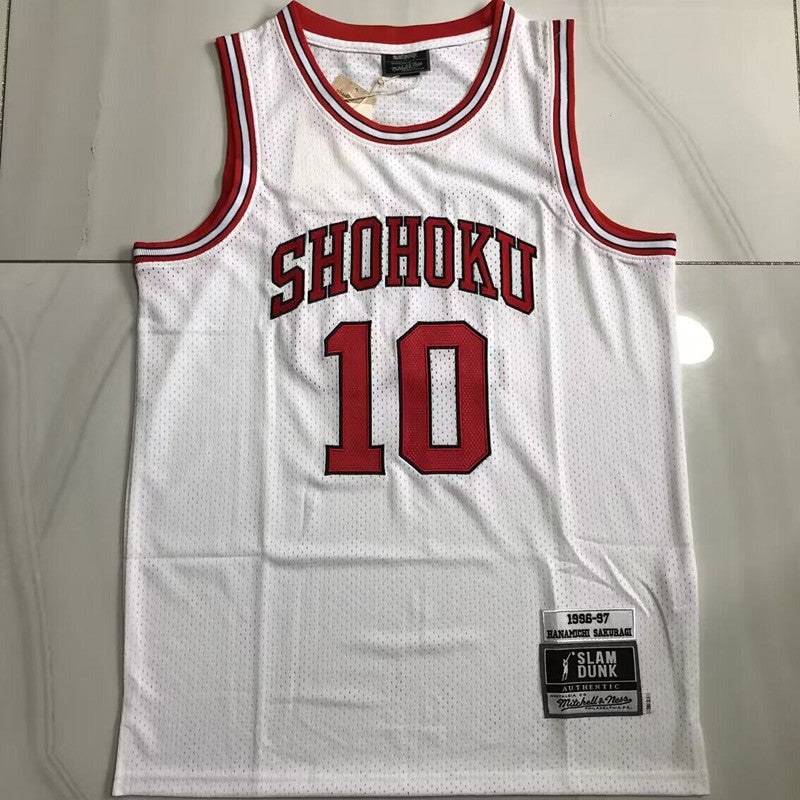 2024 New MN Slam Dunk 10# Sakuragi Hanamichi White S-XXL