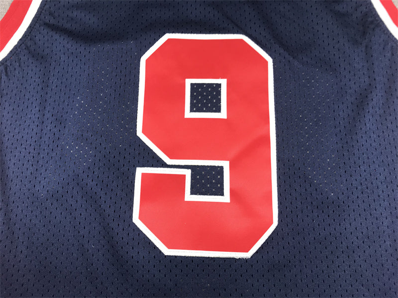 1984 Olympics #9 dark blue jersey